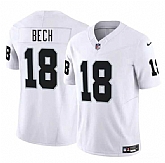 Men & Women & Youth Las Vegas Raiders #18 Jack Bech White 2025 Draft F.U.S.E. Vapor Untouchable Stitched Jersey,baseball caps,new era cap wholesale,wholesale hats